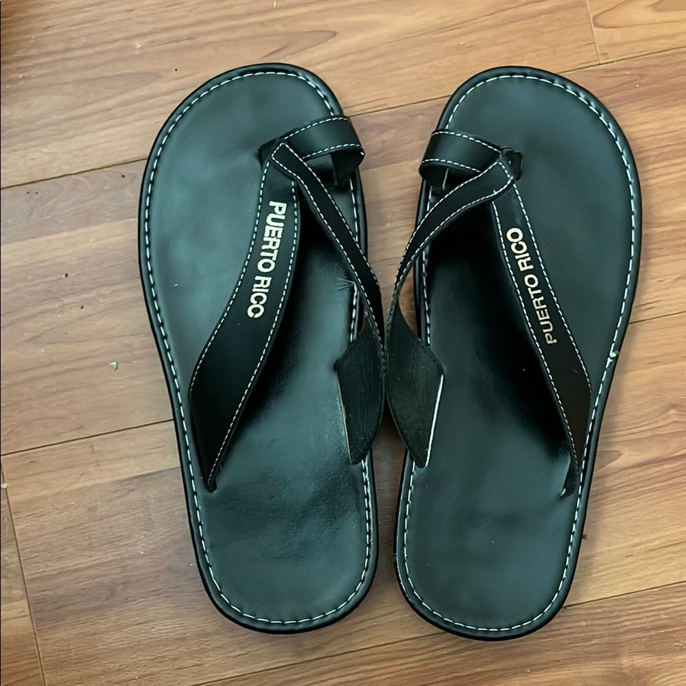 Black Puerto Rico Sandals, brand new, size 9